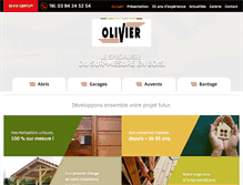 Tablet Screenshot of abris-olivier.com